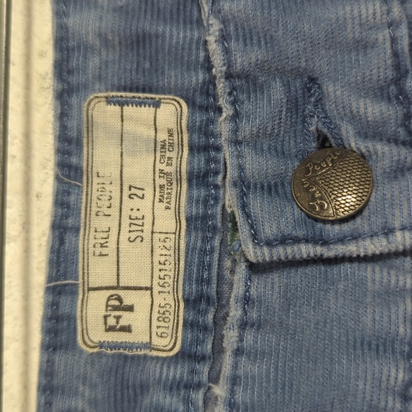 Free People Corduroy Skinny Jeans Size 27 - Picture 5 of 7
